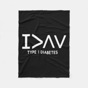 Manta Polar Soy Más Divertido Tipo 1 Símbolo De Conciencia Dia