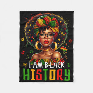 Manta Polar Soy mujer de la historia negra Mes de la historia 