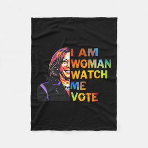 Manta Polar Soy Mujer Observarme Kamala Harris Waltz 24