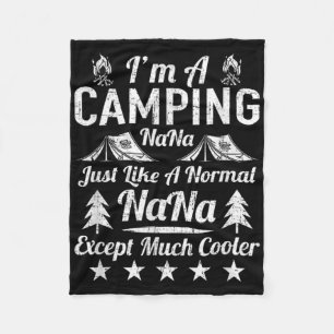 Manta Polar Soy Un Camping Nana Como Un Regalo Gracioso Normal