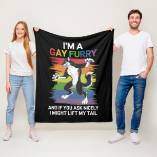 Manta Polar Soy un orgullo LGBTQ gay Furry Fox Rainbow