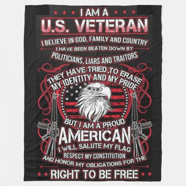 MANTA POLAR SOY UN VETERANO (Anverso)