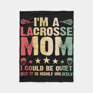 Manta Polar Soy una amante de Lacrosse Mom Funny Lacrosse