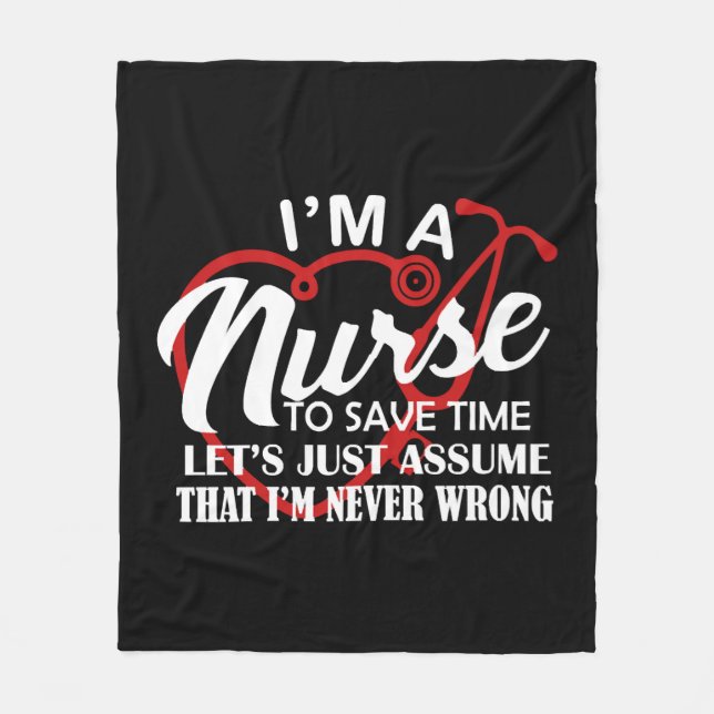 Manta Polar Soy una camiseta de enfermera (Anverso)