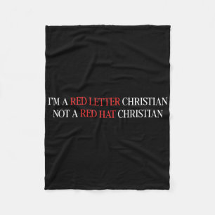 Manta Polar Soy Una Letra Roja Cristiana No Una Cristiana Gorr