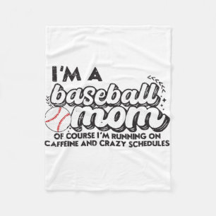 Manta Polar Soy una madre de béisbol, por supuesto que estoy c