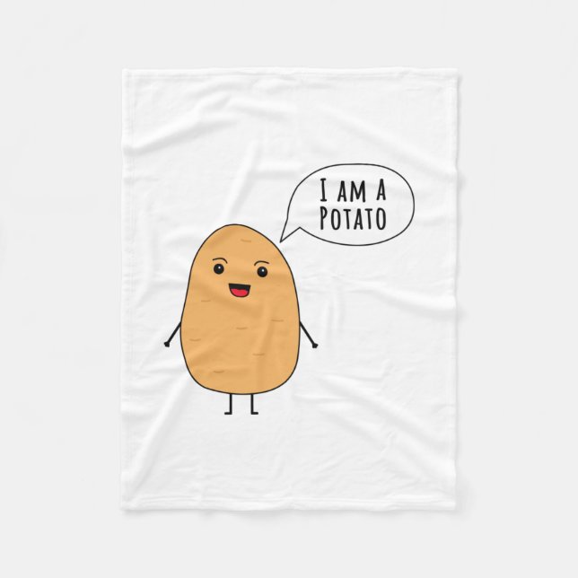 Manta Polar Soy una papa (Anverso)