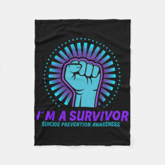 Manta Polar Soy una superviviente de la prevención del suicidi