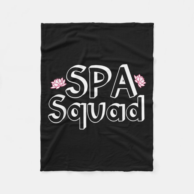 Manta Polar Spa Squad Spa Personal Funny Spa Fiesta de cumplea (Anverso)