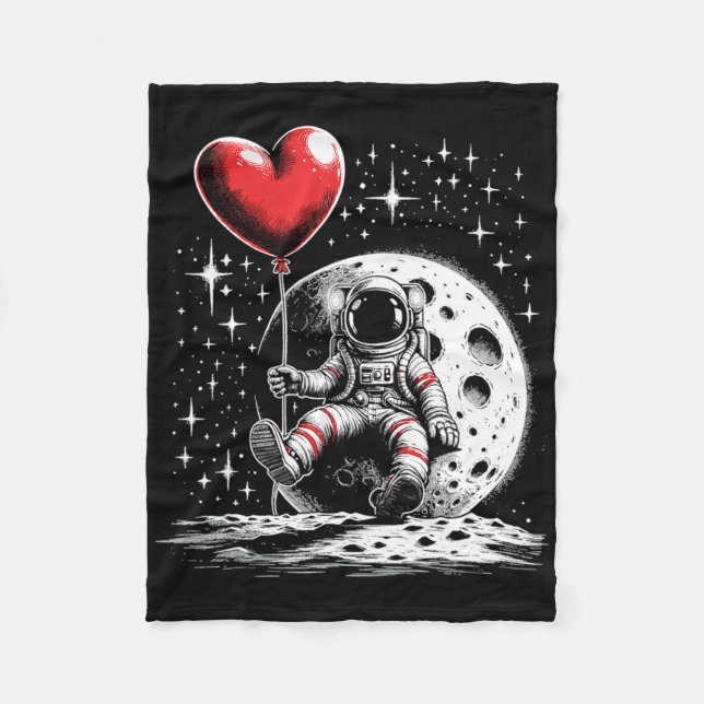 Manta Polar Space Astronaut Heart Bylloon Valentine's Day Vale (Anverso)