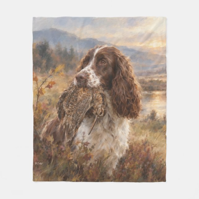Manta Polar Spaniel de Springer Inglés (Anverso)