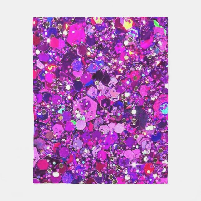 Manta Polar Sparkly Purple Blanket 50" x 60" (Anverso)