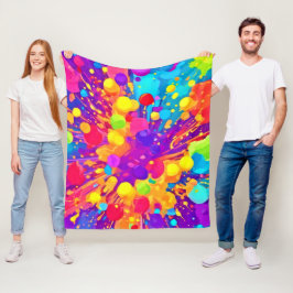 Manta Polar Spatter de color vibrante