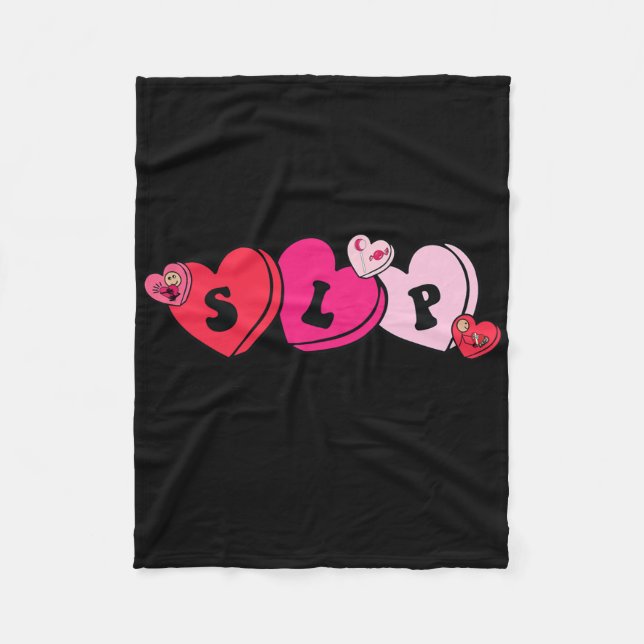 Manta Polar Speech Therapist Valentine's Day  (Anverso)