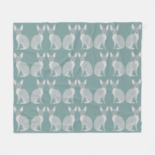 Manta Polar Sphynx Cats Fleece Blanket