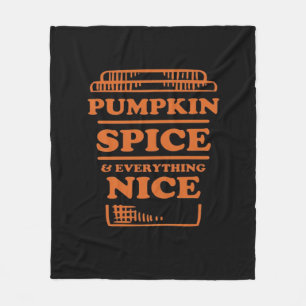 Manta Polar Spice De Calabaza Y Todo Lo Agradable, Otoño Cae