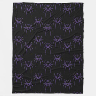Manta Polar Spider en morado y negro