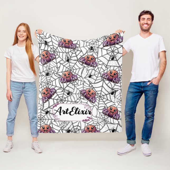 Manta Polar Spider Purple Print (In situ)