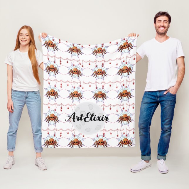 Manta Polar Spider Tarantula Cute Kawaii Pattern (In situ)