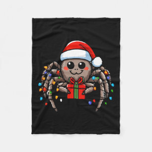 Manta Polar Spider usando Navidades de Santa Hat navidad pijam