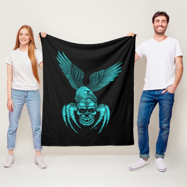 Manta Polar Spiderskull con águila (In situ)