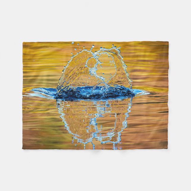 Manta Polar Splash en la noche de otoño (Frente (Horizontal))