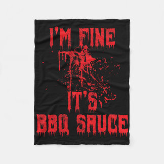 Manta Polar Splatter de sangre - Soy Fina Salsa Bbq Graciosa H