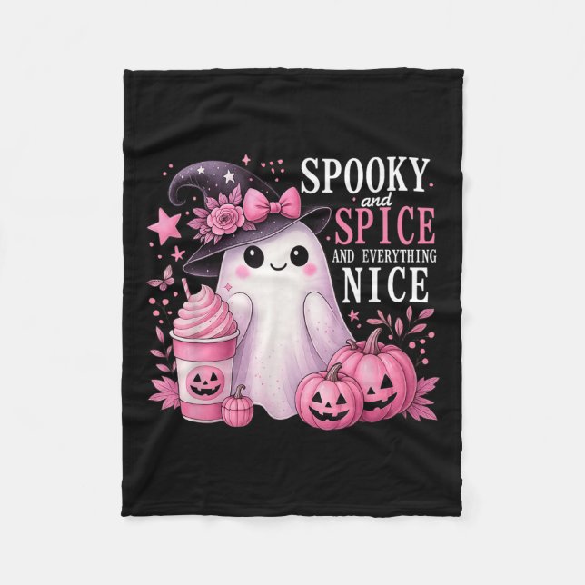 Manta Polar Spooky And Spice And Everything Nice Halloween Pin (Anverso)