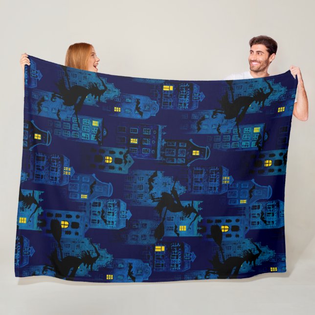 MANTA POLAR SPOOKY BLUE HALLOWEEN CITYSCAPE (In situ)