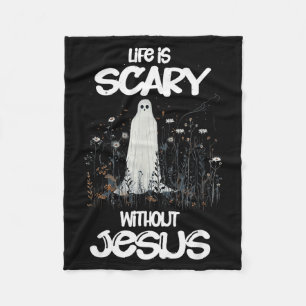 Manta Polar Spooky Life Es Atroz Sin Jesús Cristiano Hallo