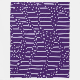 Manta Polar Spots and Stripes 2 - Púrpura