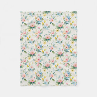 Manta Polar spring garden pastel florals