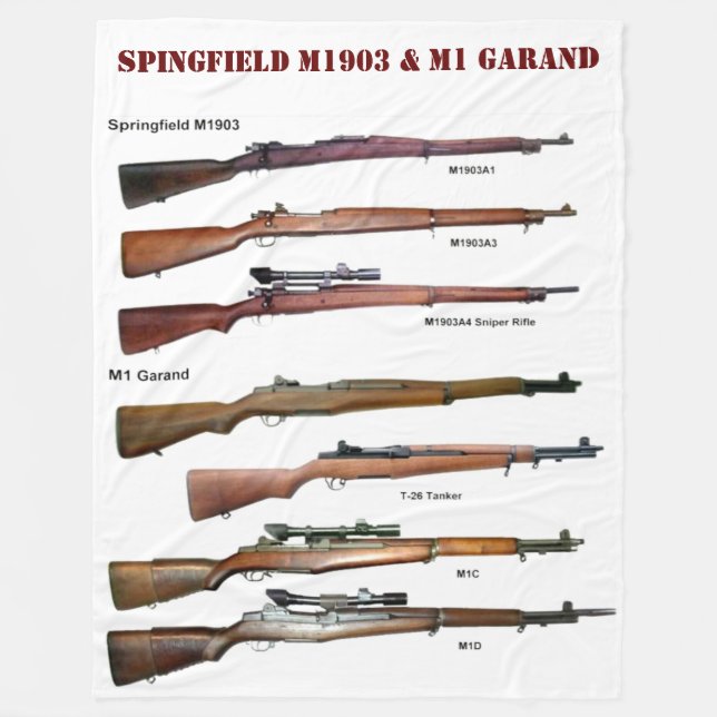 Manta Polar SPRINGFIELD M1903 y M1 GARAND (Anverso)
