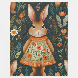 Manta Polar Springtime Bunny Magic  Fleece Blanket