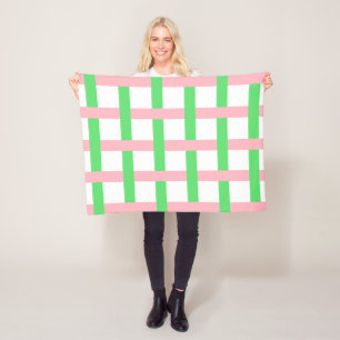 Manta Polar Springtime Lattice Baby Quilt Fiesta Fleece Blanke