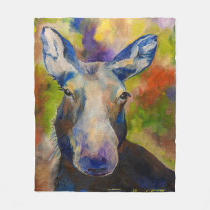 Manta Polar Sr. Moosey Moose Alaskan Fleece Blanket