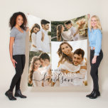 Manta Polar Sr. y Sra. Collage de fotos Boda<br><div class="desc">Sr. Y Sra. Collage de fotos Boda Fleece Blanket</div>