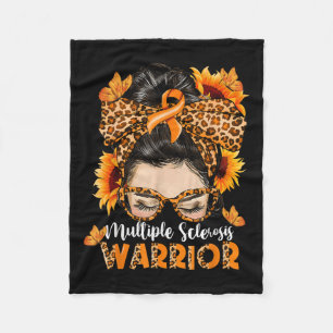 Manta Polar Sra. Múltiple Esclerosis Warrior Awareness Naranja