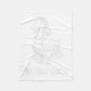 Manta Polar Sra Silly Goose Vestido de Novia Divertido Comprom
