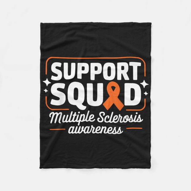 Manta Polar Sra. Warrior Sra. Support Squad Esclerosis Múltipl (Anverso)