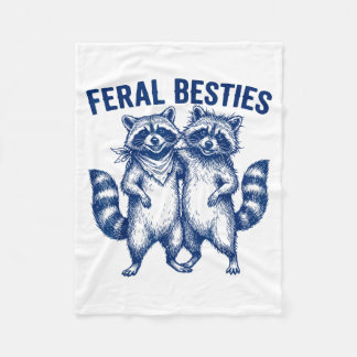 Manta Polar Ssum Feral Ies Amigos Parejas Gemelos Divertidos B