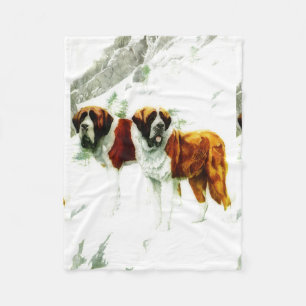 Manta Polar St Bernard áspero y liso - pintura