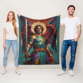 Manta Polar St Michael Archangel Católica Fleece Blanket