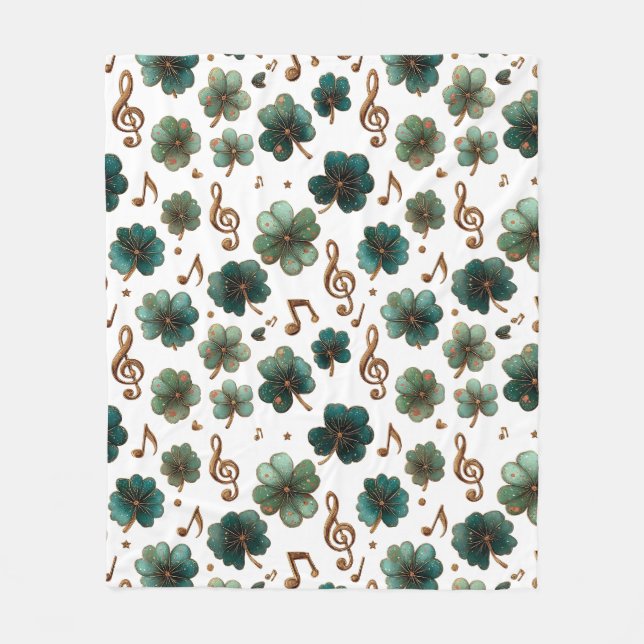 Manta Polar St. Patrick’s Day Musical Shamrock (Anverso)