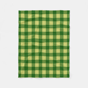 Manta Polar St Patricks Day Green Yellow Buffalt Plaid
