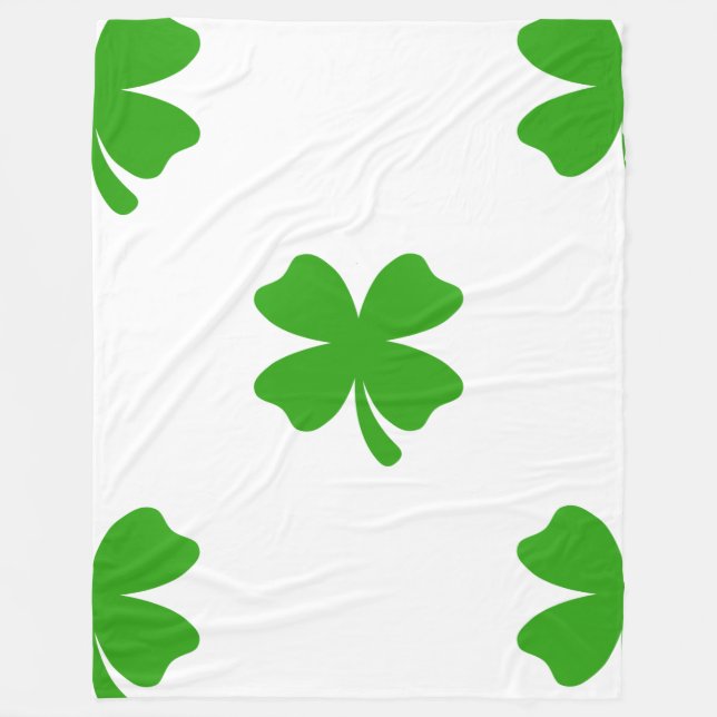 Manta Polar st patricys cobertor de emoji (Anverso)