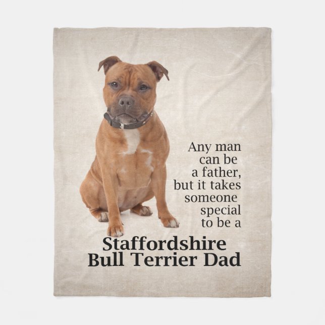 Manta Polar Staffie Dad Fleece Blanket (Anverso)