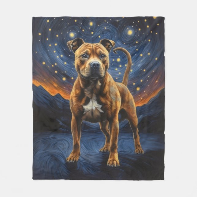 Manta Polar Staffy Dog Artsy (Anverso)