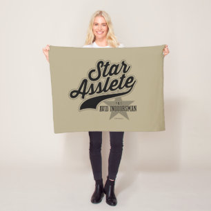 Manta Polar Star Asslete (Avid Indoorsman) Fleece Blanket