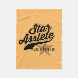 Manta Polar Star Asslete (Avid Indoorsman) Fleece Blanket